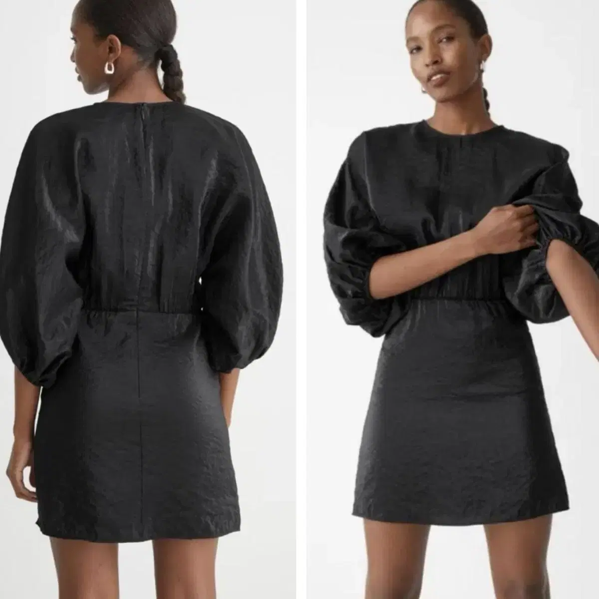 RECTO | 렉토 [RECTO] PEONY MINI DRESS (BLACK) #렉토,#미니